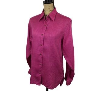 Thomas PINK Gorgeous Pure Linen Shirt Pink